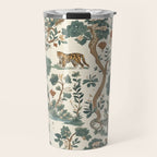 Tigers in Romantic Botanica Travel Mug Gallery Image 1