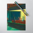  Edward Hopper - Night Hawks Wrapping Paper Gallery Image 1