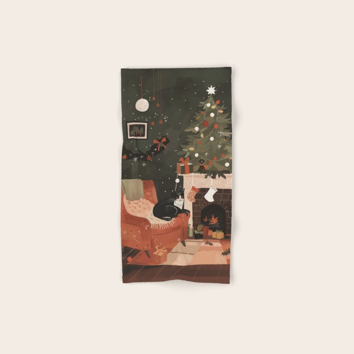 Warm and Festive Bath Towel Gallery Image 1