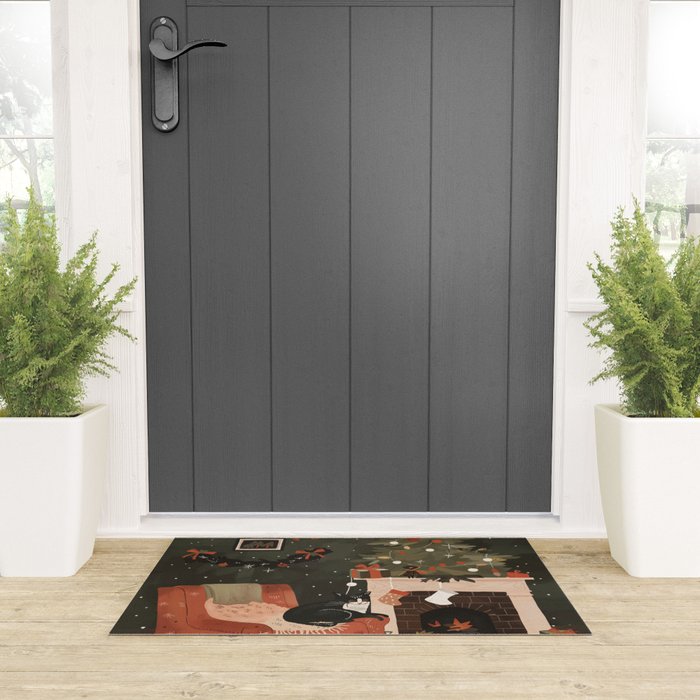 Warm and Festive Welcome Mat Gallery Image 3