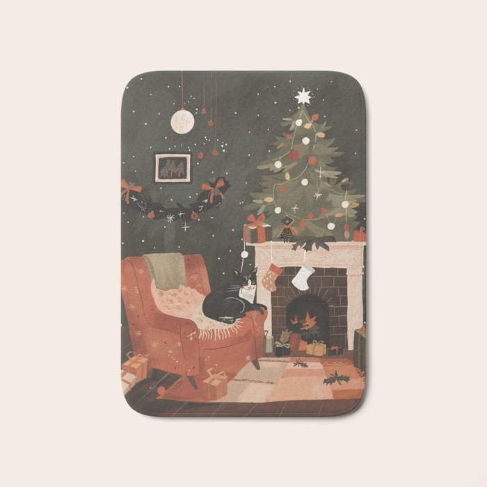 Warm and Festive Bath Mat Gallery Image 1