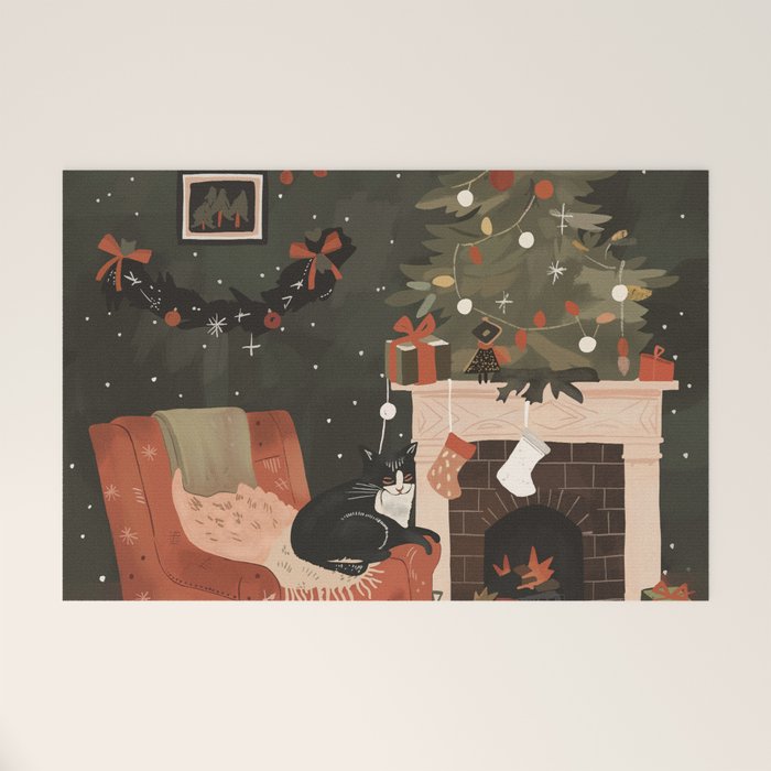 Warm and Festive Welcome Mat Gallery Image 1