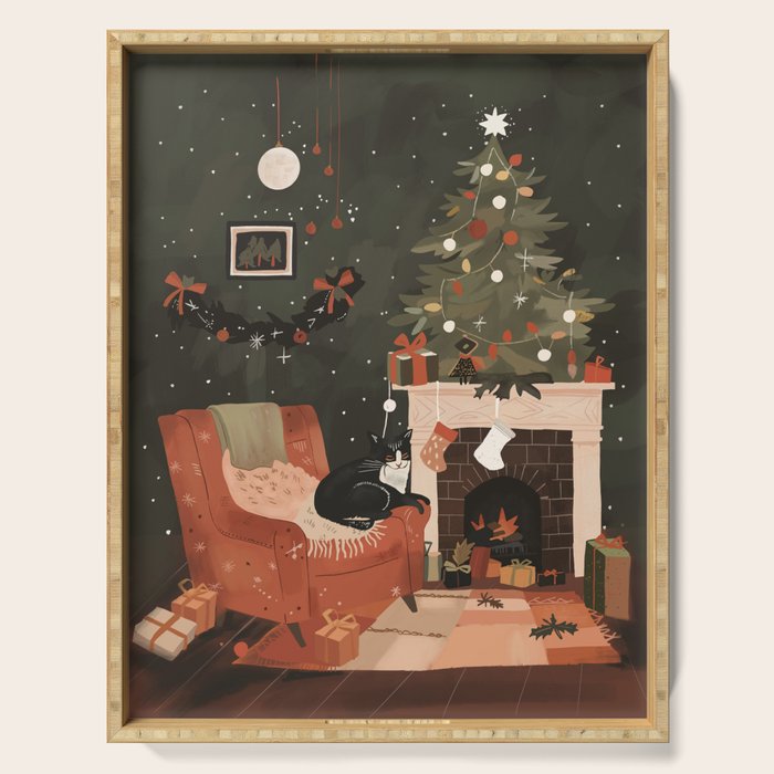 Warm and Festive Serving Tray Gallery Image 1