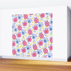 United We Grow - Vote | Floral in Red, Pink, & Blue Wall Mural Gallery Image 2