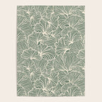 Decorative Nature Pattern, Sage Green and Ivory, Floral Prints Poster Gallery Image 4