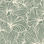 Decorative Nature Pattern, Sage Green and Ivory, Floral Prints Coffee Mug Gallery Image 2