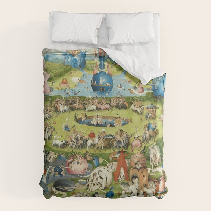 The Garden of Earthly Delights by Hieronymus Bosch Duvet Cover Gallery Image 6