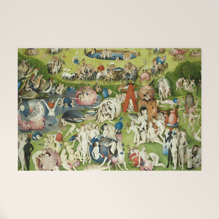 The Garden of Earthly Delights by Hieronymus Bosch Welcome Mat Gallery Image 1