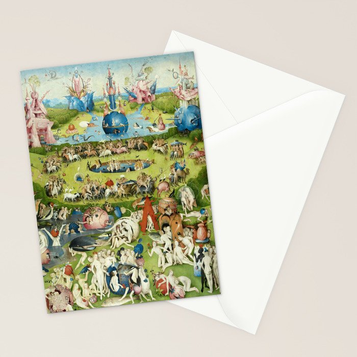 The Garden of Earthly Delights by Hieronymus Bosch Stationery Card Gallery Image 2