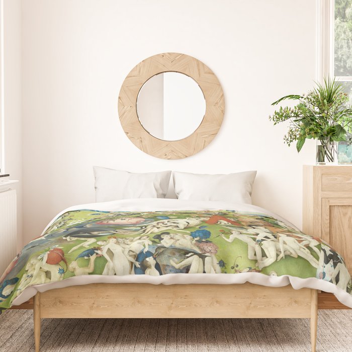 The Garden of Earthly Delights by Hieronymus Bosch Duvet Cover Gallery Image 3