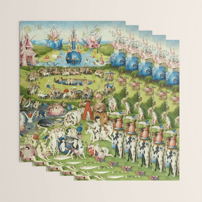 The Garden of Earthly Delights by Hieronymus Bosch Wrapping Paper Gallery Image 3