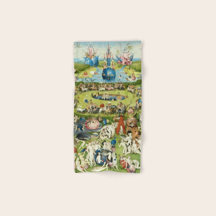 The Garden of Earthly Delights by Hieronymus Bosch Bath Towel Gallery Image 1