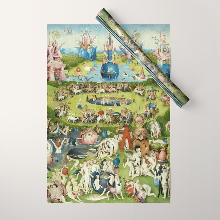 The Garden of Earthly Delights by Hieronymus Bosch Wrapping Paper Gallery Image 1