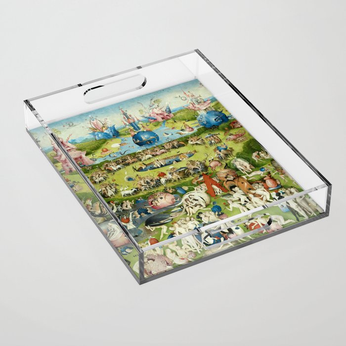The Garden of Earthly Delights by Hieronymus Bosch Acrylic Tray Gallery Image 1