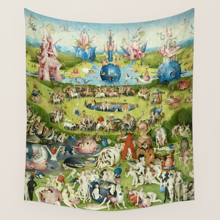 The Garden of Earthly Delights by Hieronymus Bosch Wall Tapestry Gallery Image 4