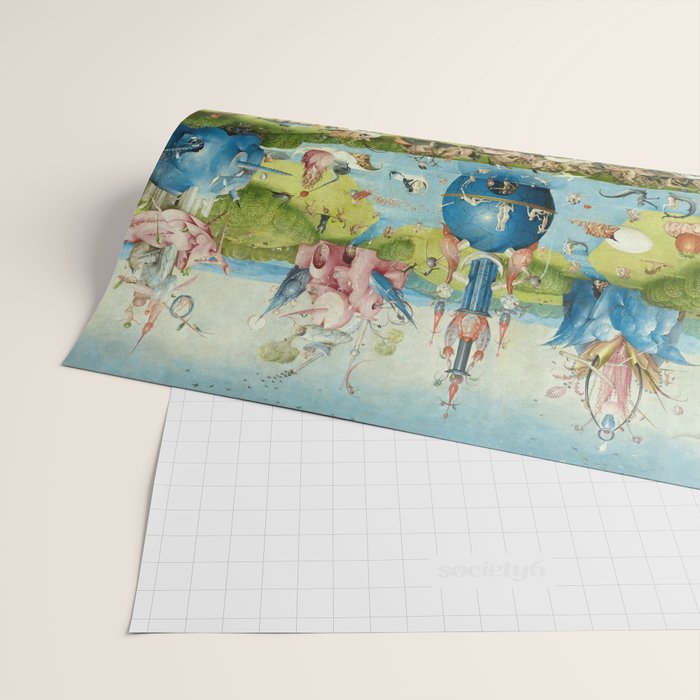 The Garden of Earthly Delights by Hieronymus Bosch Wrapping Paper Gallery Image 2