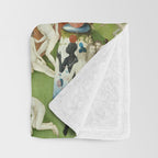 The Garden of Earthly Delights by Hieronymus Bosch Throw Blanket Gallery Image 3