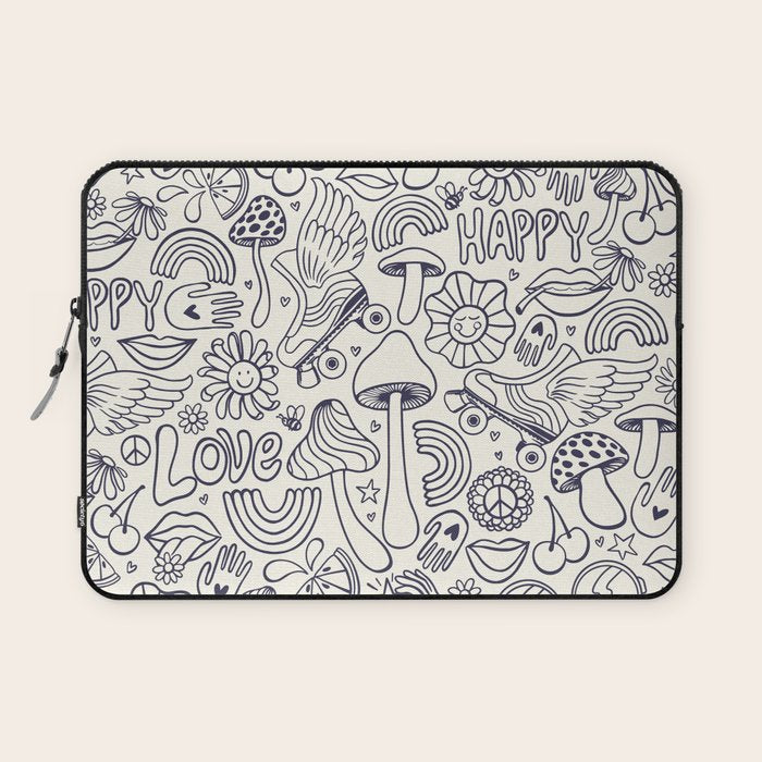 Love Happy Laptop Sleeve Gallery Image 1