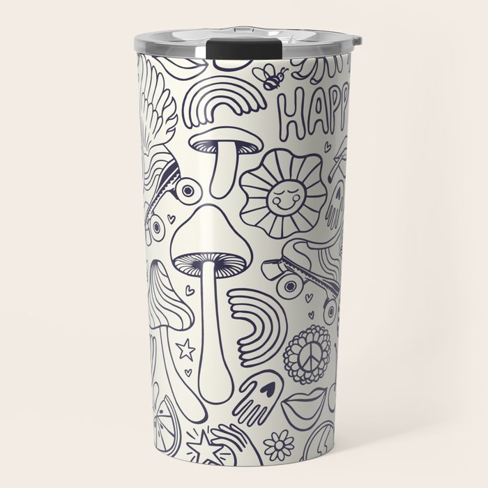 Love Happy Travel Mug Gallery Image 1