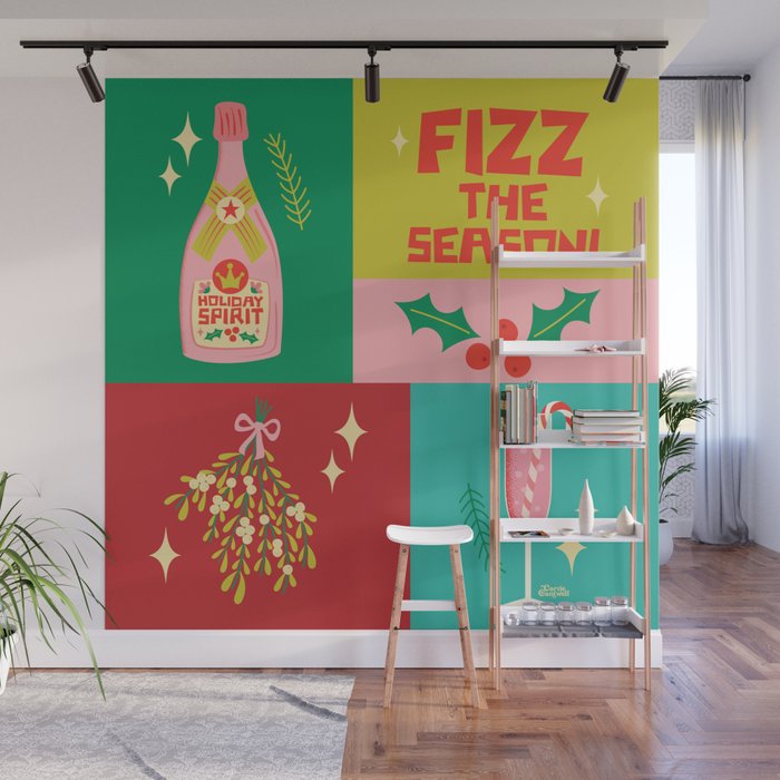 Fizz The Season  Wall Mural Gallery Image 1
