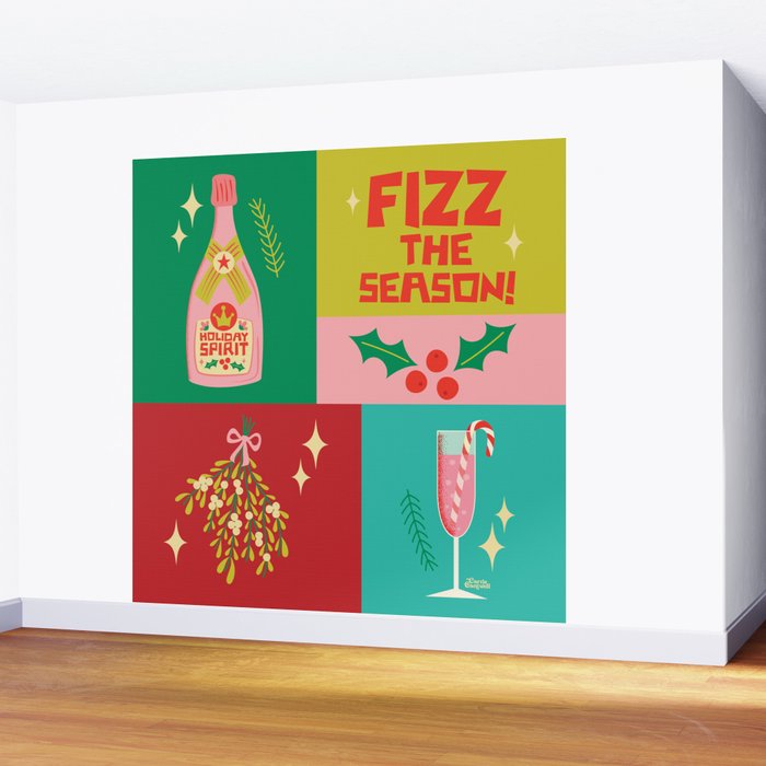 Fizz The Season  Wall Mural Gallery Image 2