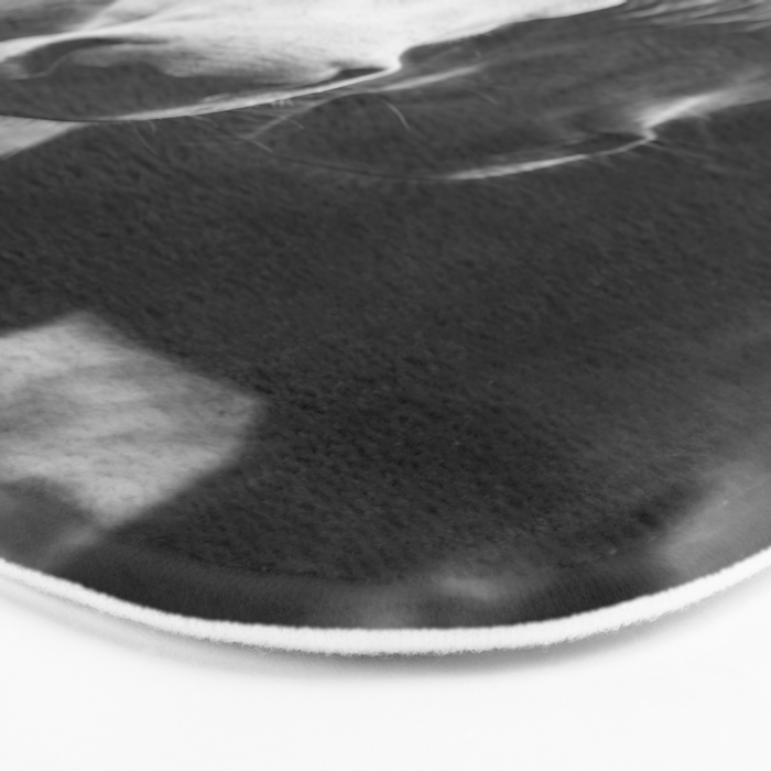 Black and White Horses Bath Mat Gallery Image 3