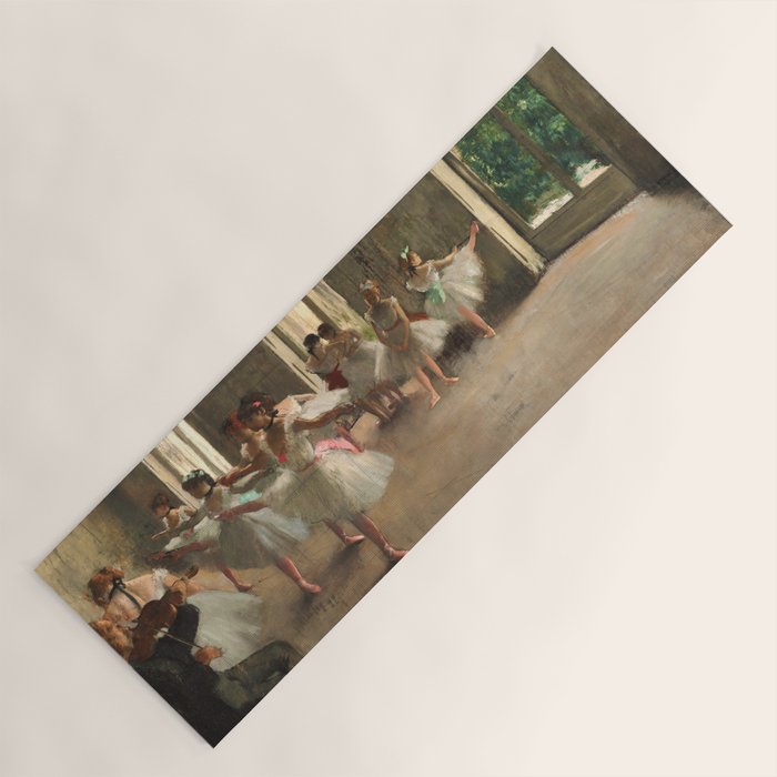 Edgar Degas "Ballet examination" Yoga Mat Gallery Image 1