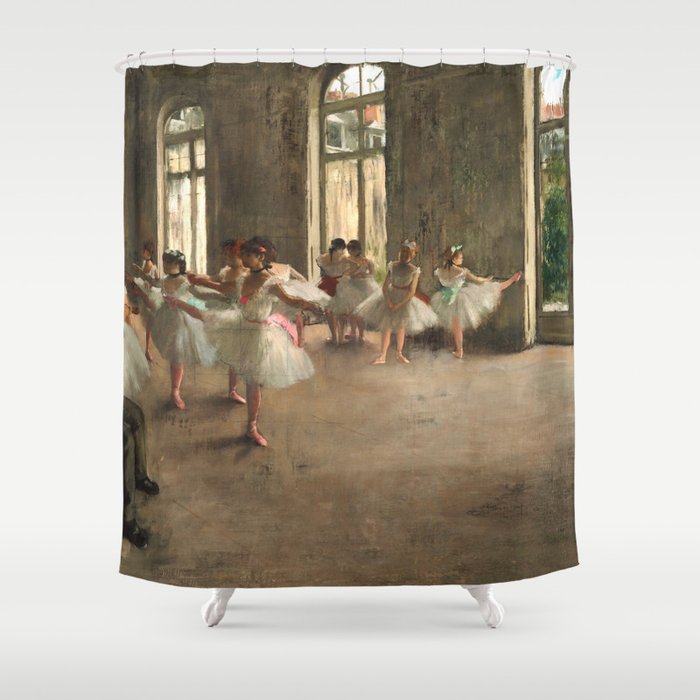 Edgar Degas "Ballet examination" Shower Curtain Gallery Image 1