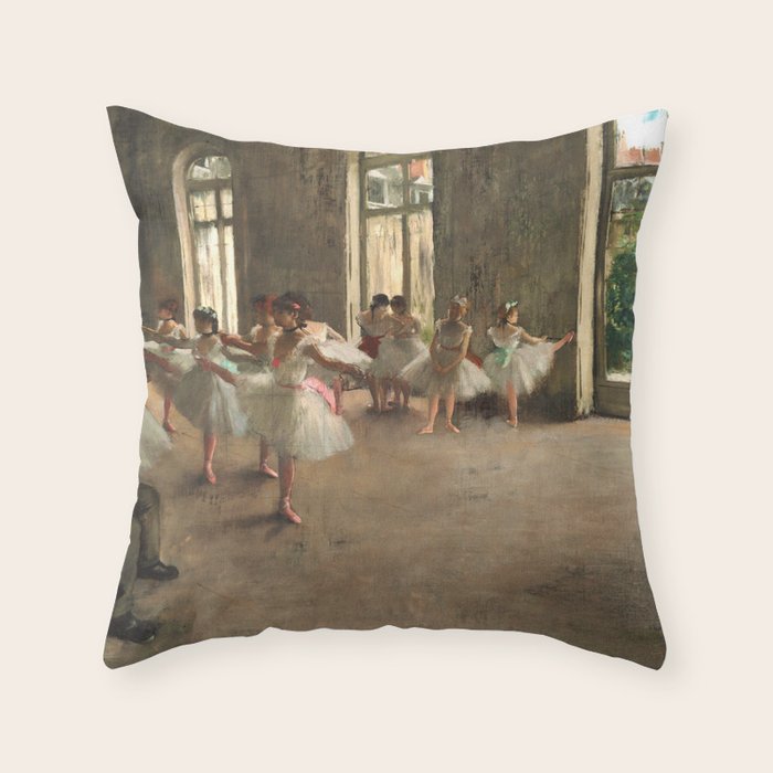 Edgar Degas "Ballet examination" Throw Pillow Gallery Image 6