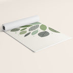 Mid-Century Green Leaves Yoga Mat Gallery Image 2