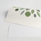 Mid-Century Green Leaves Wrapping Paper Gallery Image 2