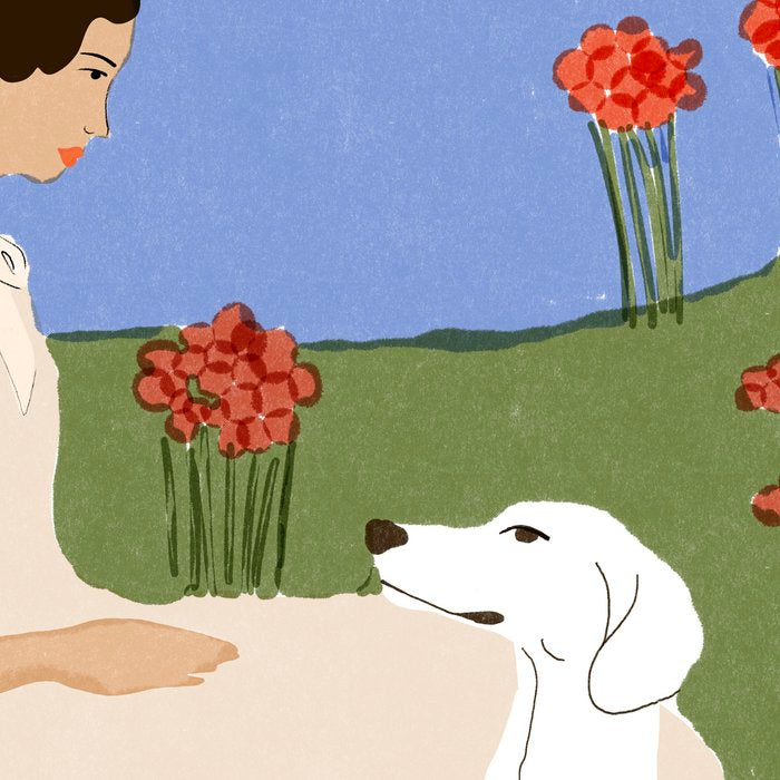 Lady and her dog Coffee Mug Gallery Image 2