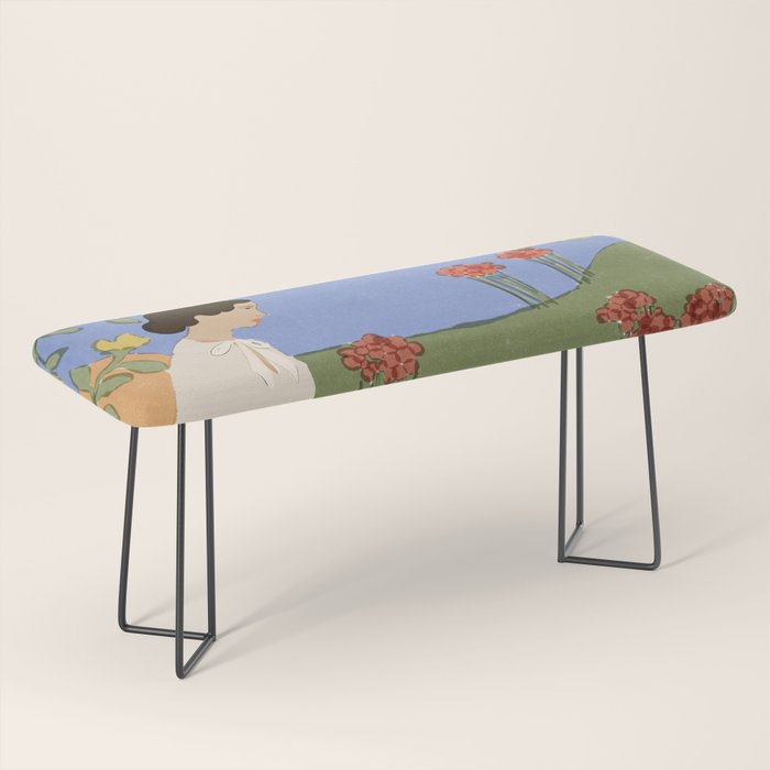 Lady and her dog Bench Gallery Image 1