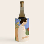 Lady and her dog Wine Chiller Gallery Image 2