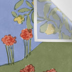 Lady and her dog Wall Tapestry Gallery Image 3