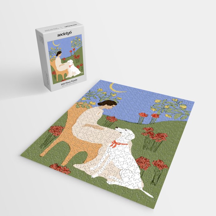 Lady and her dog Jigsaw Puzzle Gallery Image 2