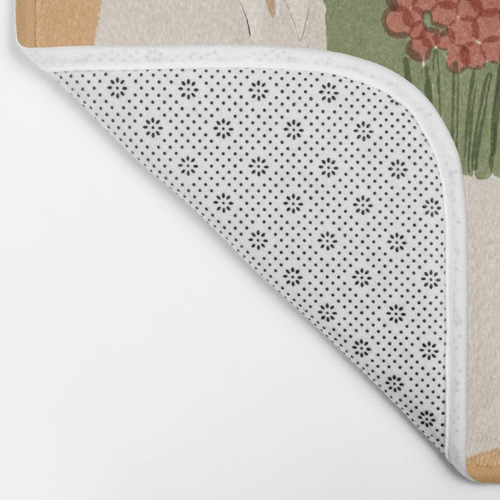 Lady and her dog Bath Mat Gallery Image 2