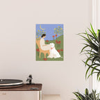 Lady and her dog Poster Gallery Image 2