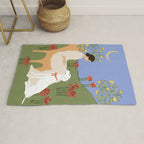 Lady and her dog Rug Gallery Image 1