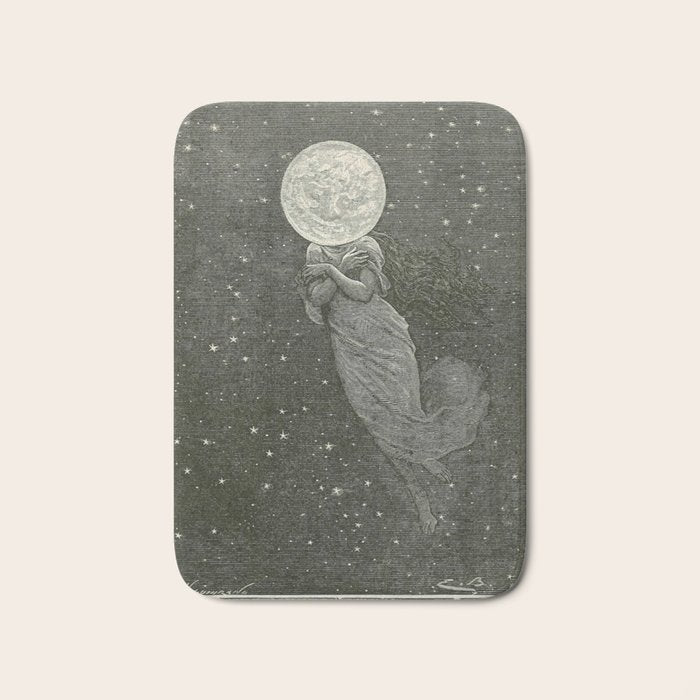 Antique Moon Woman Bath Mat Gallery Image 1