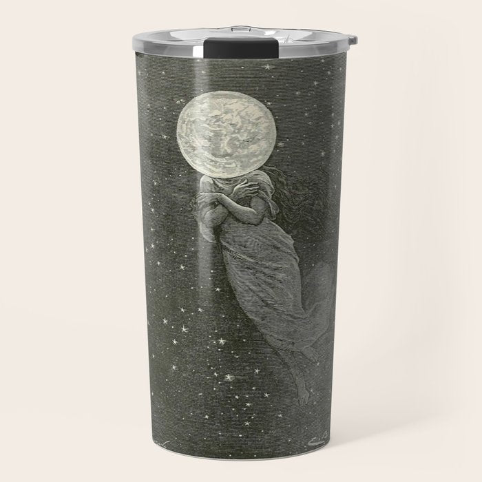 Antique Moon Woman Travel Mug Gallery Image 1