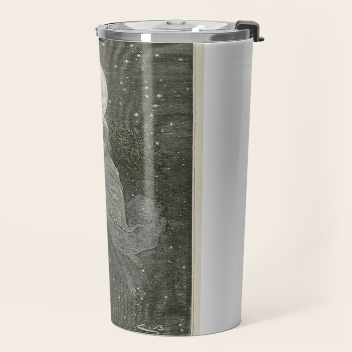 Antique Moon Woman Travel Mug Gallery Image 2