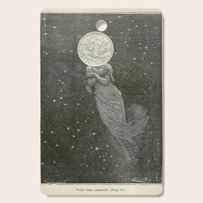 Antique Moon Woman Cutting Board Gallery Image 1