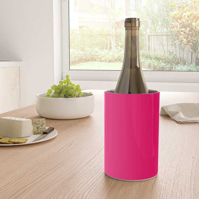 Bright Fluorescent Pink Neon Wine Chiller Gallery Image 4