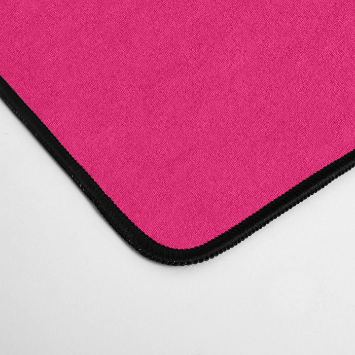 Bright Fluorescent Pink Neon Desk Mat Gallery Image 4