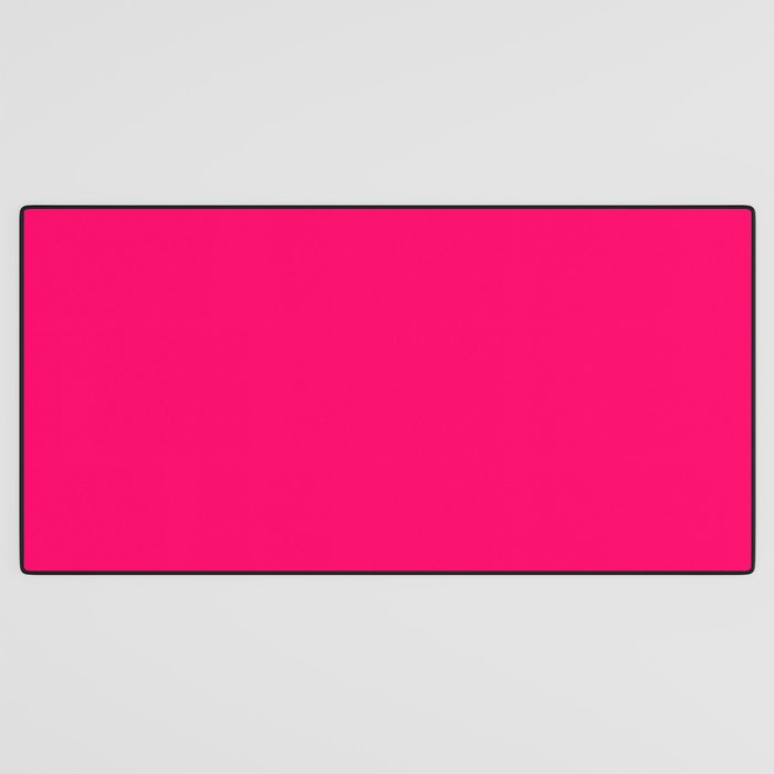 Bright Fluorescent Pink Neon Desk Mat Gallery Image 3
