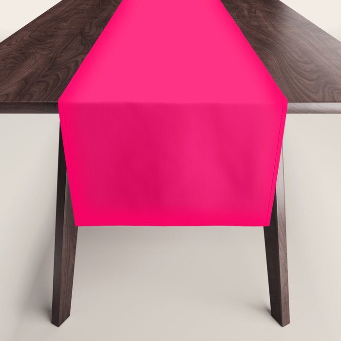 Bright Fluorescent Pink Neon Table Runner Gallery Image 1