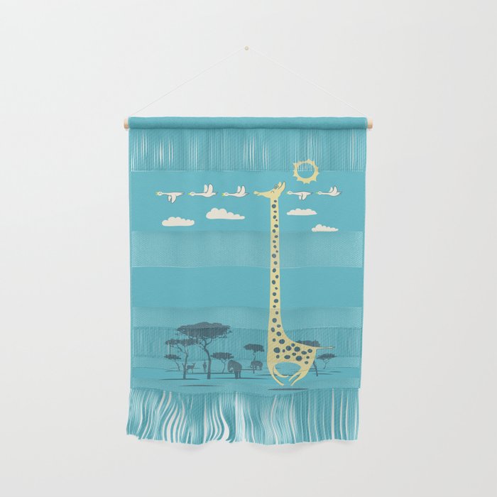 I'm like a bird (blue) Wall Hanging Gallery Image 1