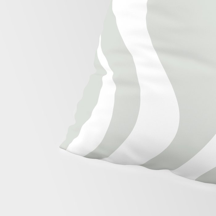 Liquid Swirl Abstract Pattern in Light Sage Gray and White Pillow Sham Gallery Image 4