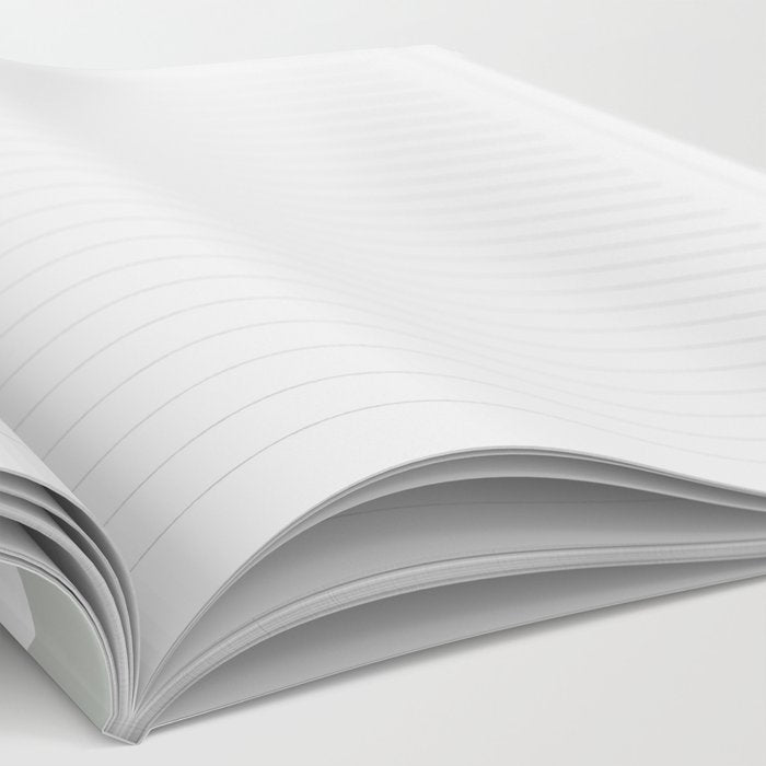 Liquid Swirl Abstract Pattern in Light Sage Gray and White Notebook Gallery Image 2